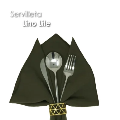 Servilleta Lino Lite 45x45 cm Olivo: imagen 5