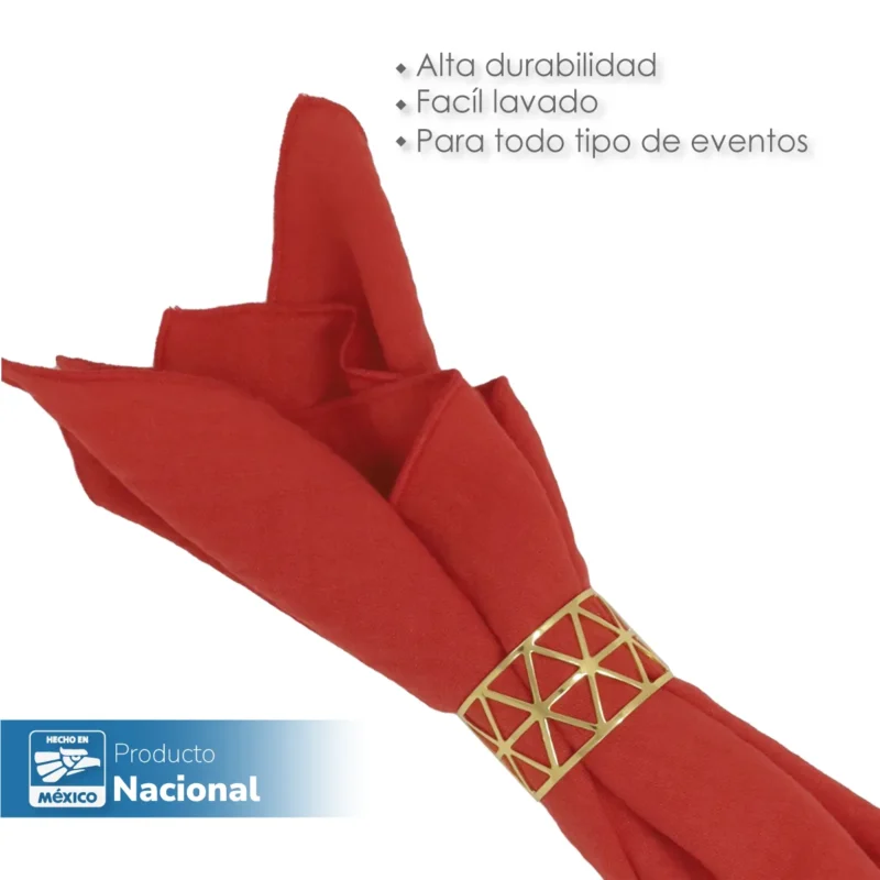 Servilleta Lino Lite 45x45 cm Rojo