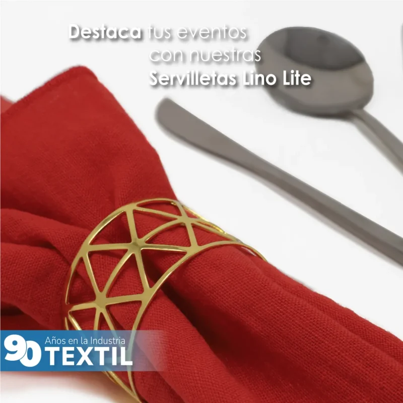 Servilleta Lino Lite 45x45 cm Rojo