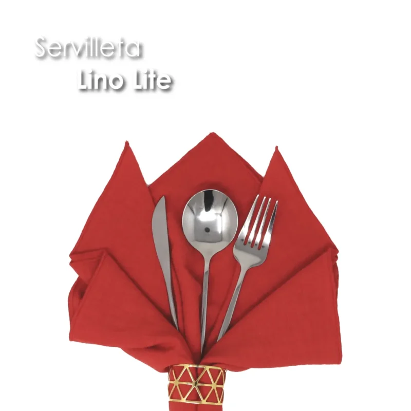 Servilleta Lino Lite 45x45 cm Rojo