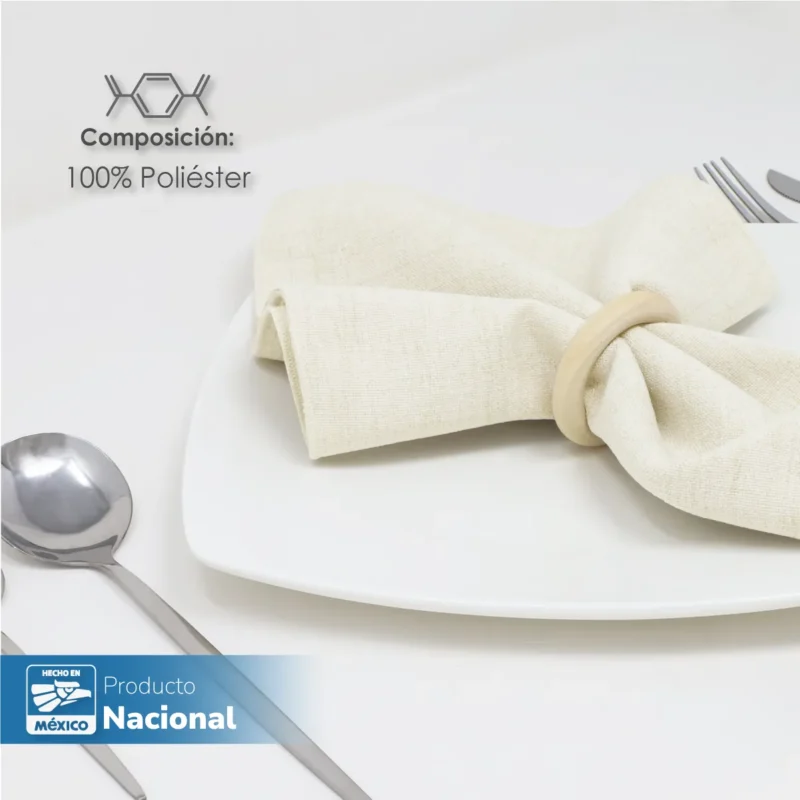 Servilleta Lino Marroquí Crudo 100% Poliéster