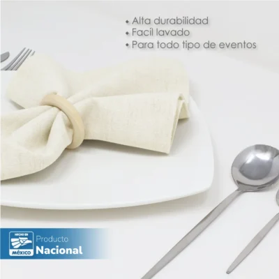 Servilleta Lino Marroquí Crudo 100% Poliéster: imagen 5