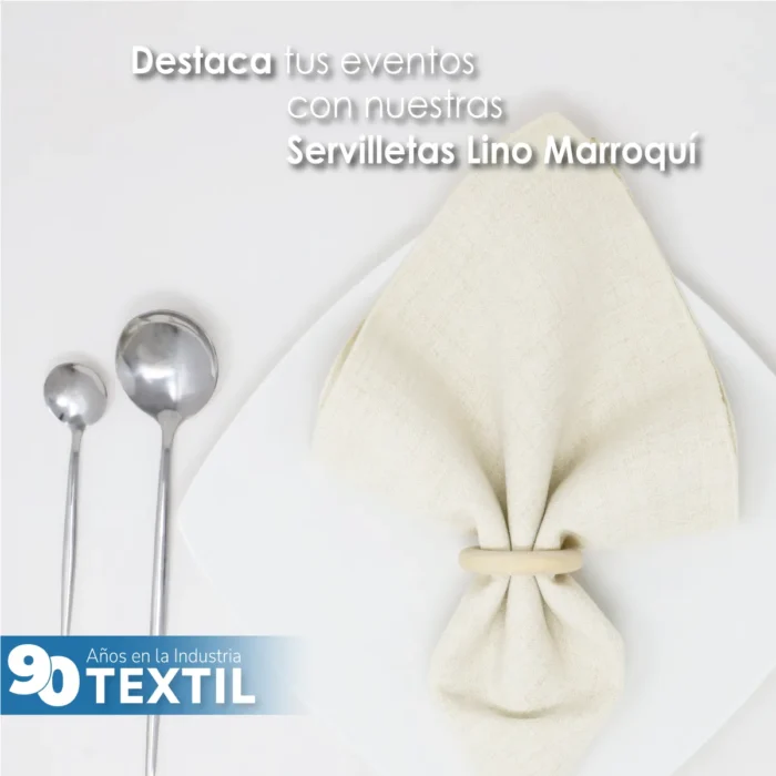 Servilleta Lino Marroquí Crudo 100% Poliéster