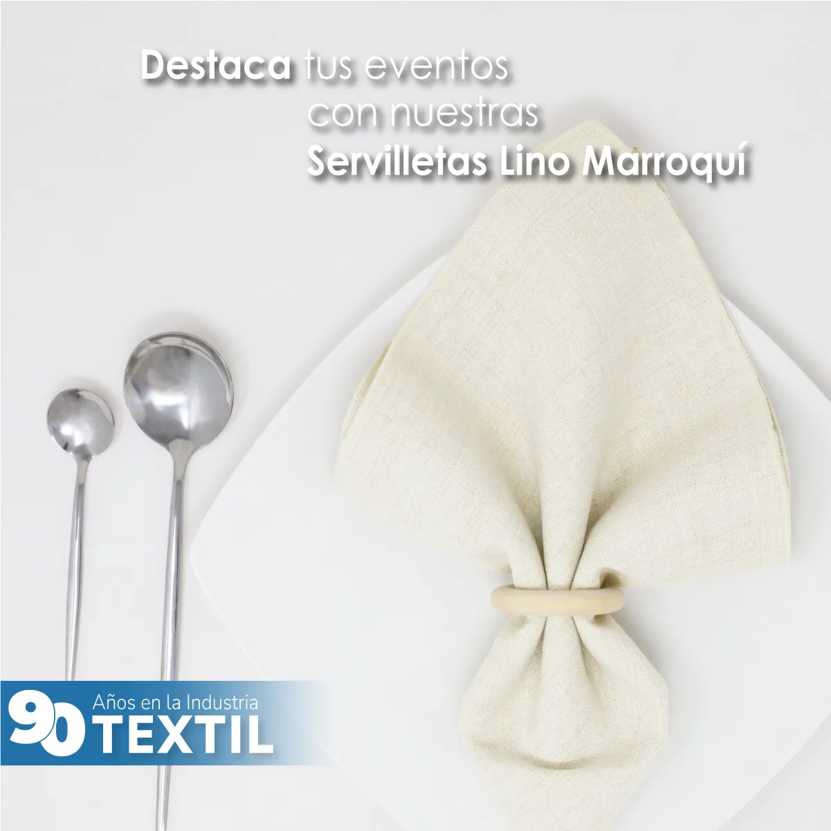 Servilleta Lino Marroquí Crudo 100% Poliéster: imagen 4