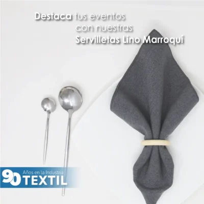 Servilleta Lino Marroquí Oxford 100% Poliéster: imagen 4