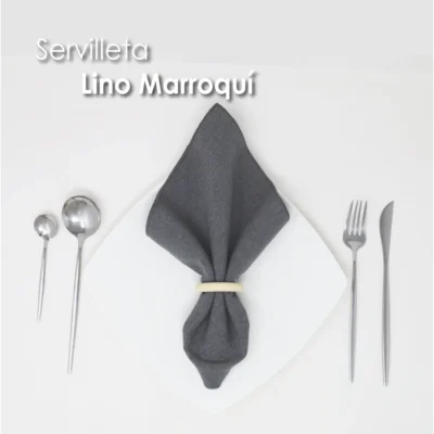 Servilleta Lino Marroquí Oxford 100% Poliéster: imagen 6