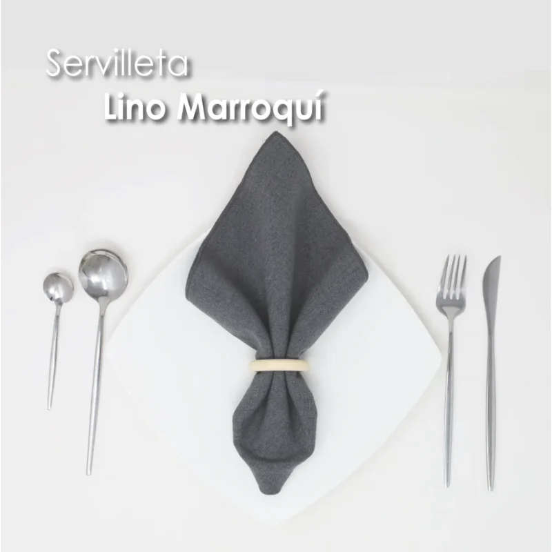 Servilleta Lino Marroquí Oxford 100% Poliéster