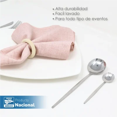 Servilleta Lino Marroquí Rosa 100% Poliéster: imagen 5