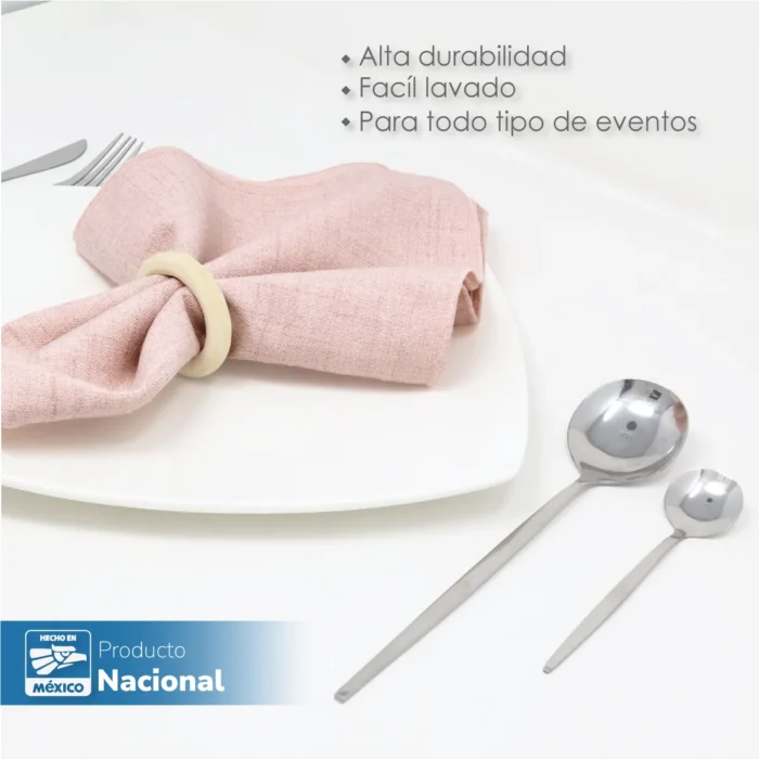 Servilleta Lino Marroquí Rosa 100% Poliéster