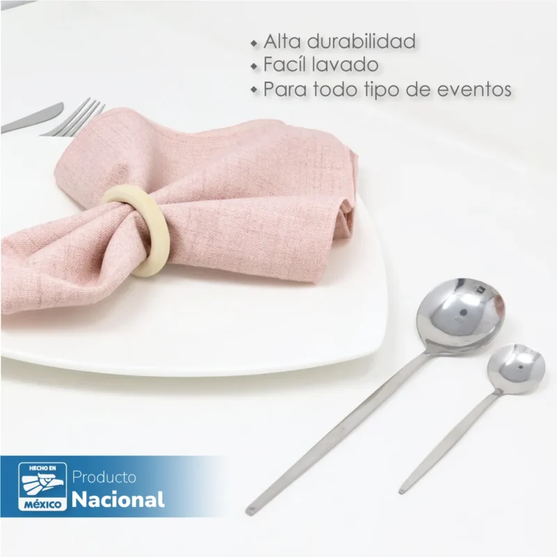 Servilleta Lino Marroquí Rosa 100% Poliéster