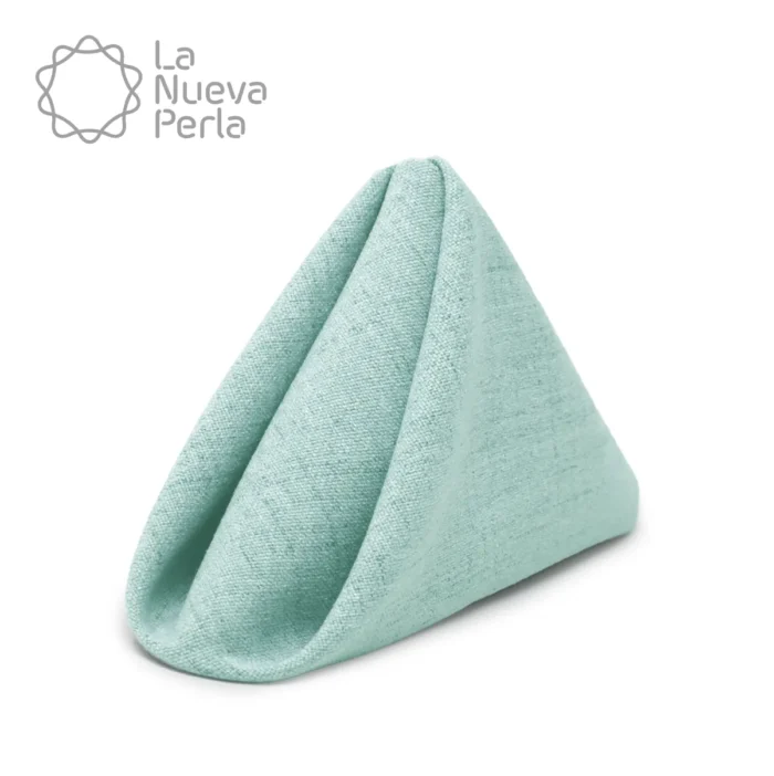 Servilleta Lino Marroquí Verde Aqua 100% Poliéster