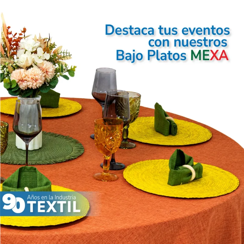 Bajo Plato Mexa 35 cm Amarillo