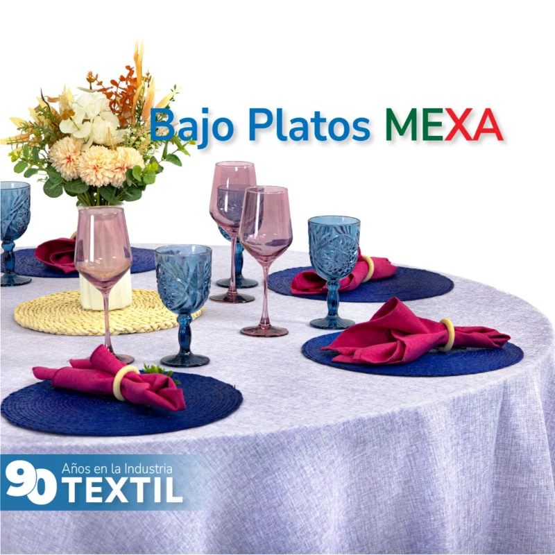 Bajo Plato Mexa Azul Rey 35 cm
