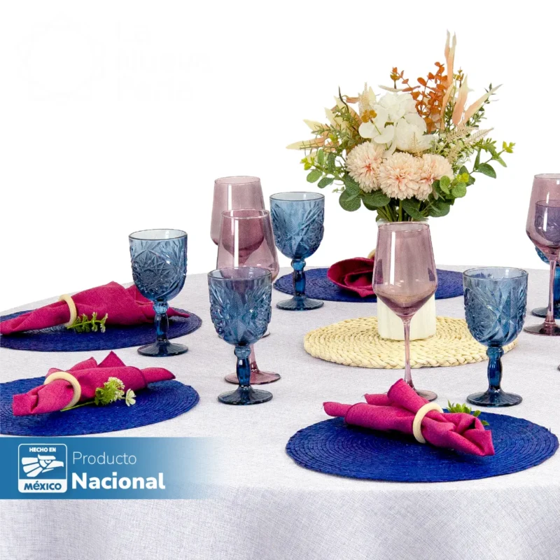 Bajo Plato Mexa Azul Rey 35 cm
