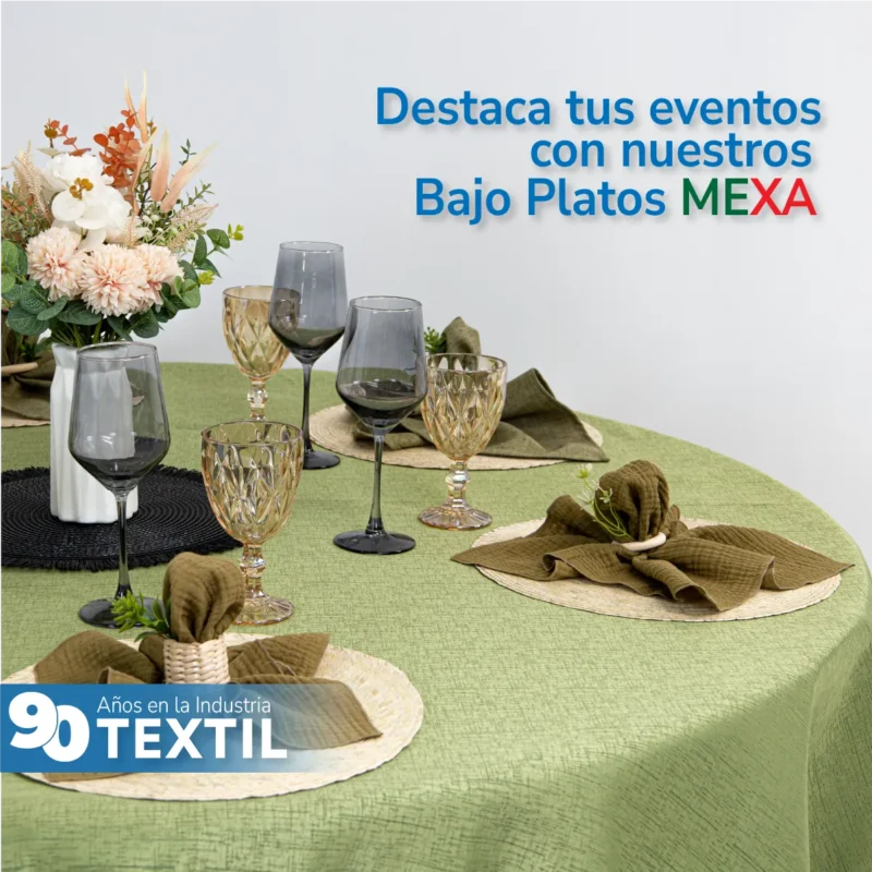 Bajo Plato Mexa Natural 35 cm