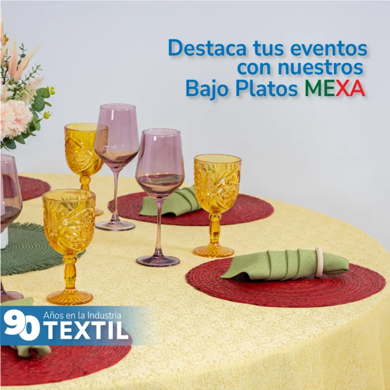 Bajo Plato Mexa Rojo 35 cm