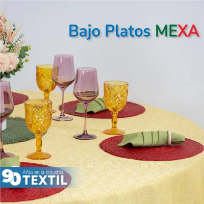 Bajo Plato Mexa Rojo 35 cm: imagen 6