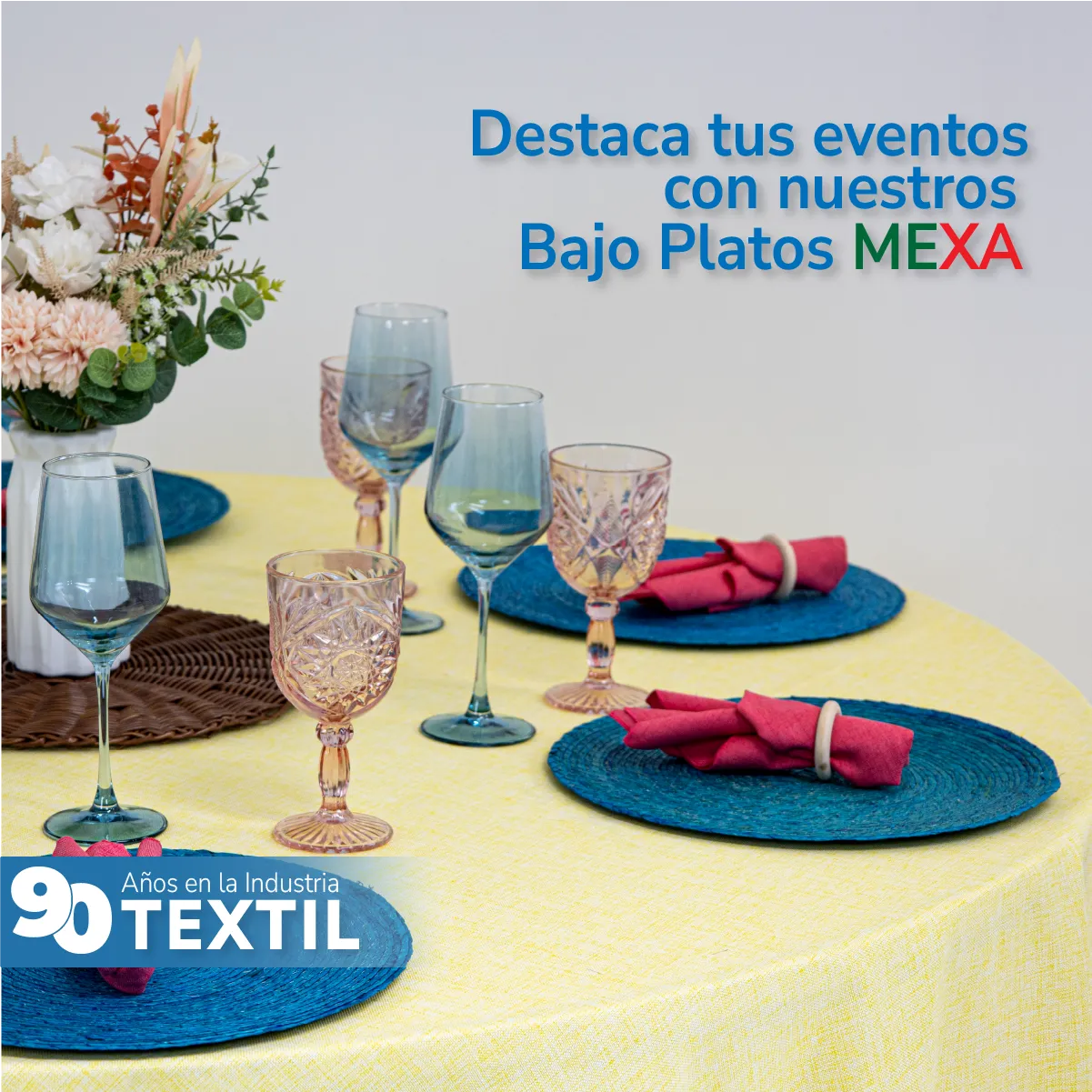 Bajo Plato Mexa Turquesa 35 cm: imagen 4