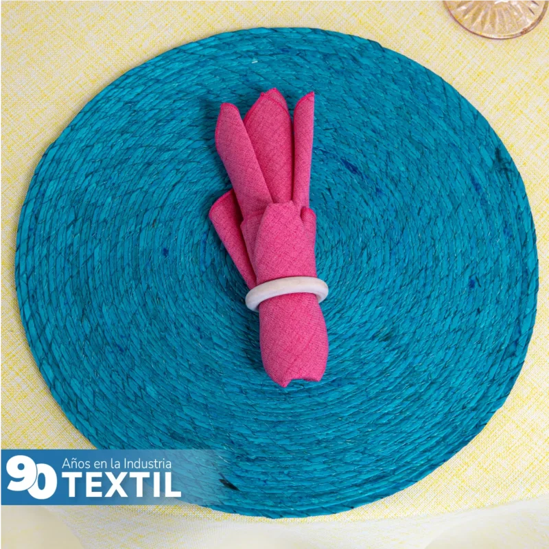 Bajo Plato Mexa Turquesa 35 cm