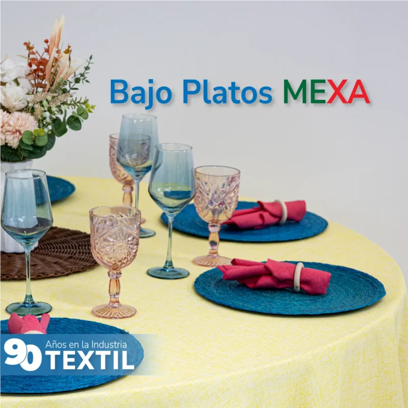 Bajo Plato Mexa Turquesa 35 cm