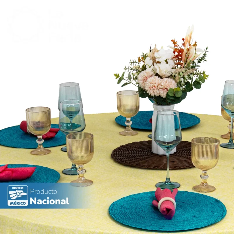 Bajo Plato Mexa Turquesa 35 cm