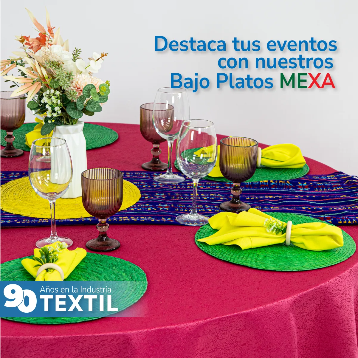 Bajo Plato Mexa Verde 35 cm: imagen 7