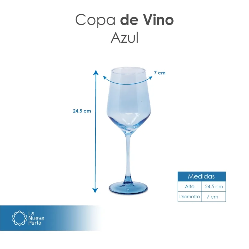 Copa para Vino MH 460 ml Azul