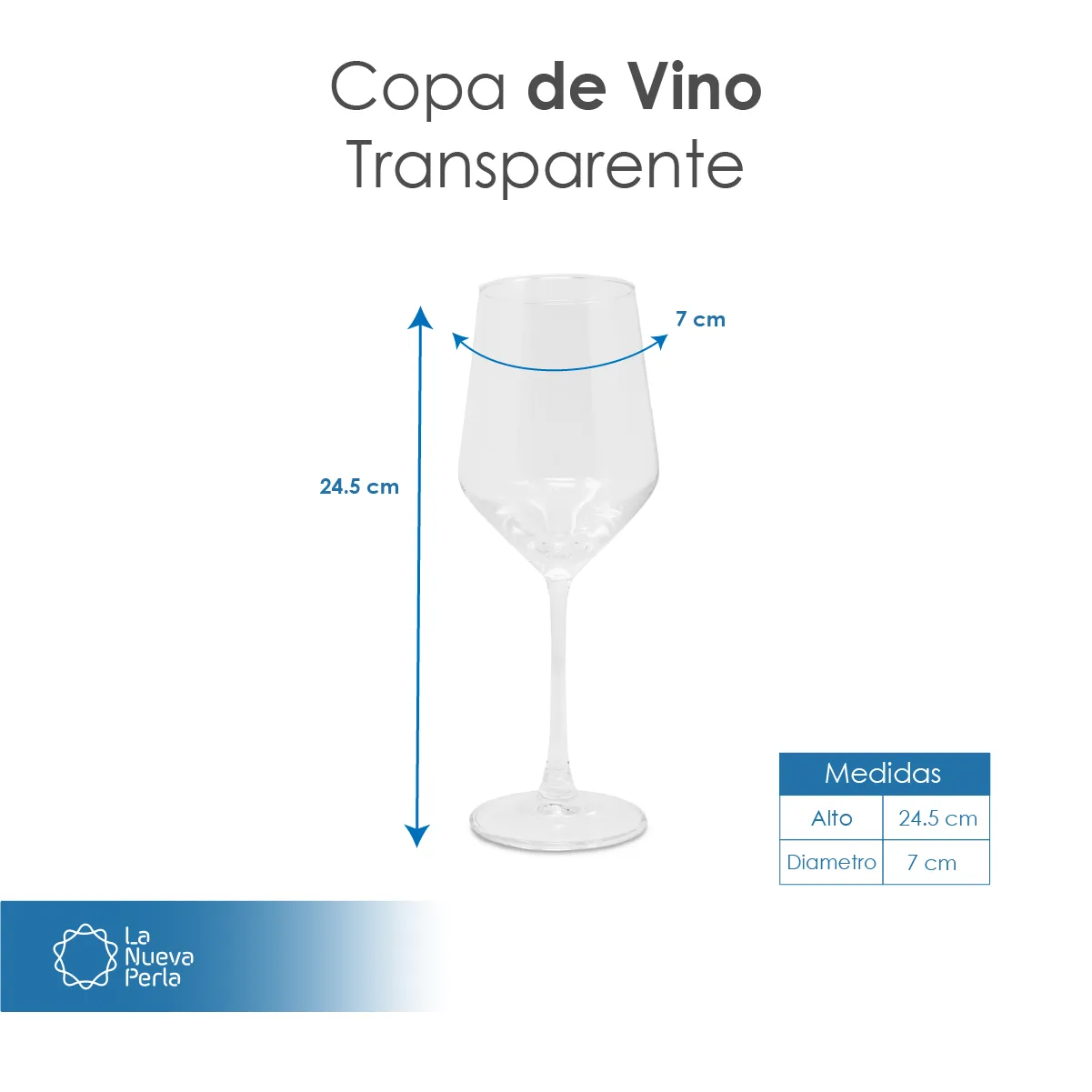 Copa para Vino MH 460 ml Transparente: imagen 2