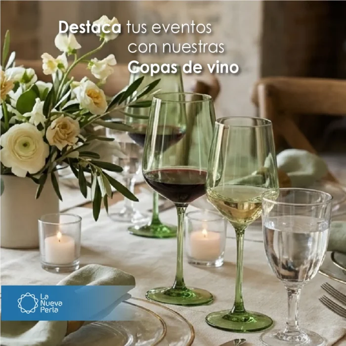 Copa para Vino MH 460 ml Verde Olivo