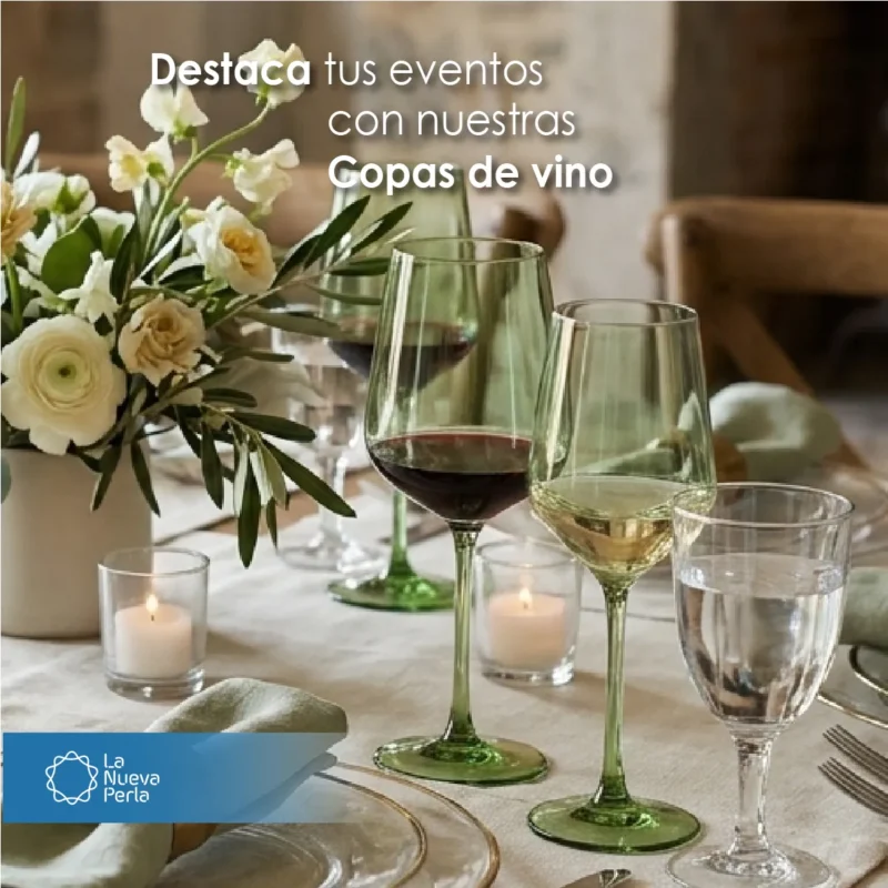Copa para Vino MH 460 ml Verde Olivo