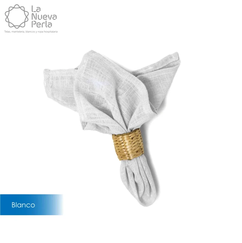 Servilleta Lino Lucerna 45x45 cm Blanco
