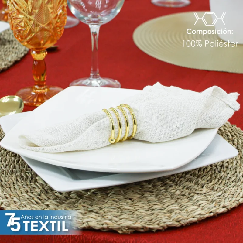 Servilleta Lino Lucerna 45x45 cm Blanco