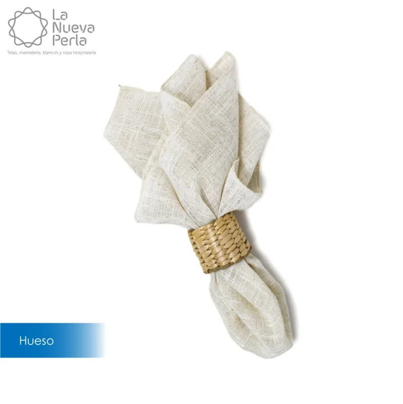 Servilleta Lino Lucerna 45x45 cm Hueso