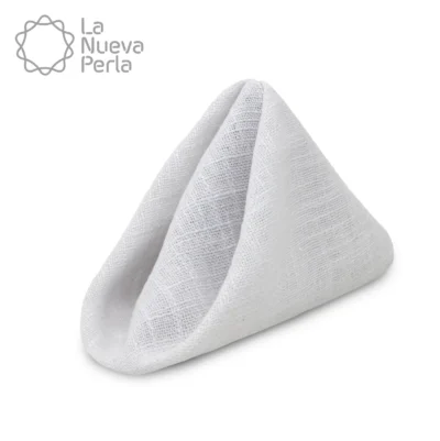 Servilleta Lino Lucerna 45x45 cm Blanco