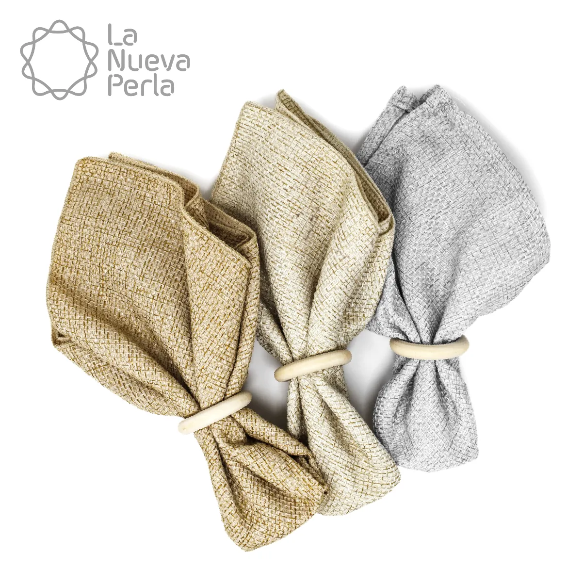 Servilleta Yute Canasta 45x45 cm Plata: imagen 6