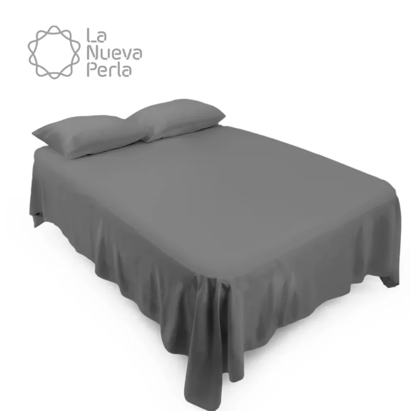 Sábana Plana Individual Manta Bramante – 1.80 X 2.70 m Gris