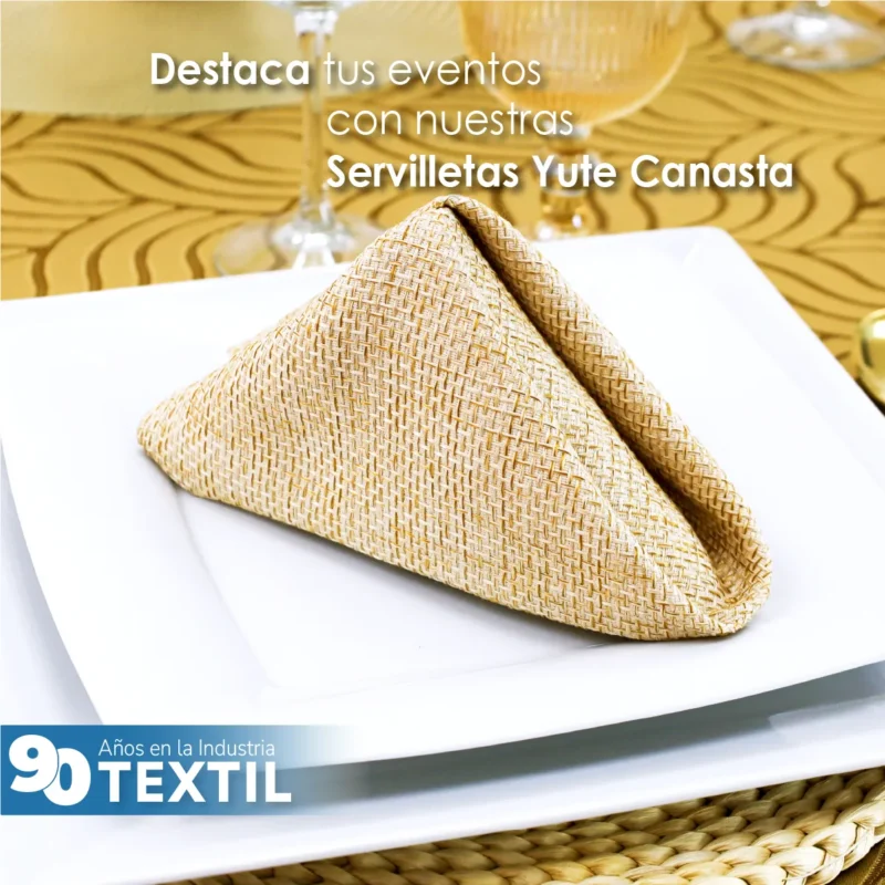 Servilleta Yute Canasta 45x45 cm Oro
