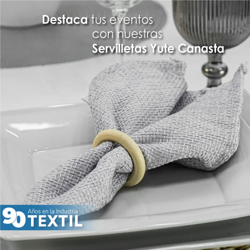 Servilleta Yute Canasta 45x45 cm Plata