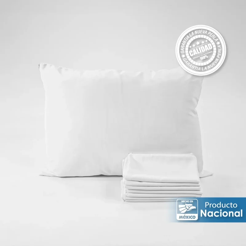 Funda de Almohada Microfibra con cierre Blanco