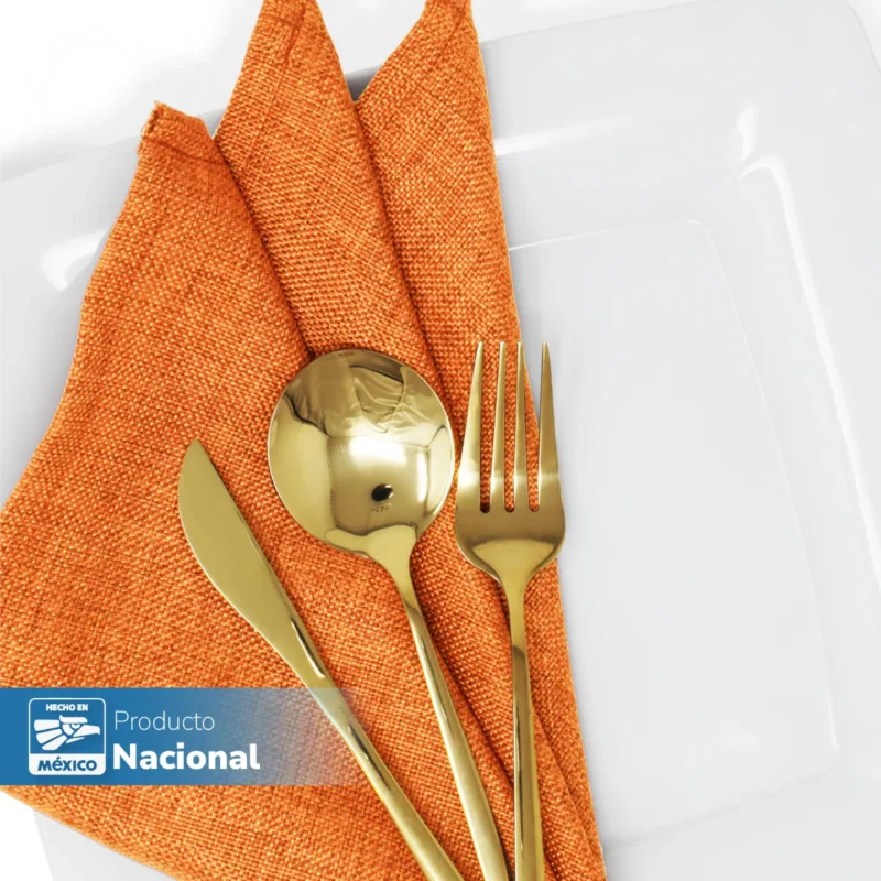Servilleta Lino Ginebra 45x45 cm Naranja