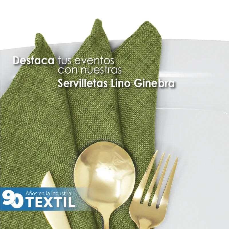 Servilleta Lino Ginebra 45x45 cm Olivo