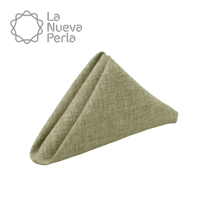 Servilleta Lino Ginebra 45x45 cm Verde Seco