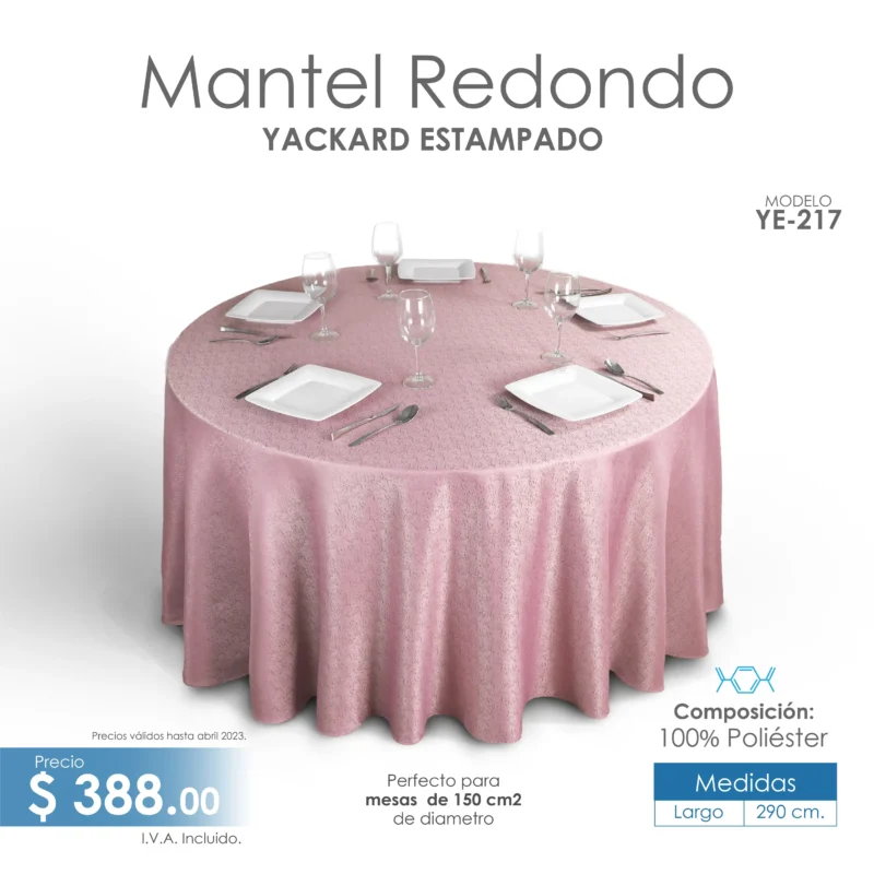 Mantel Yackard Redondo YE-217