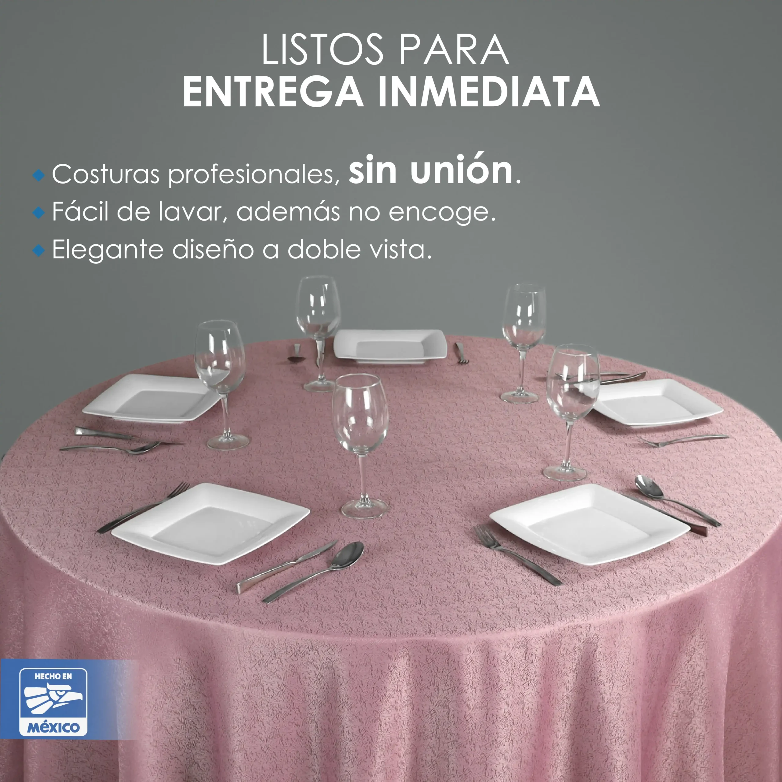 Mantel Yackard Redondo YE-217: imagen 4
