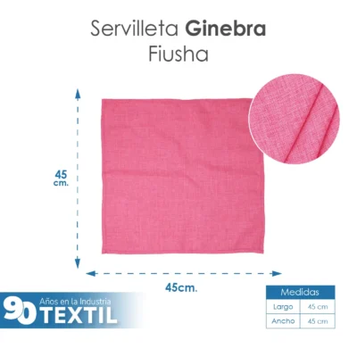Servilleta Lino Ginebra 45x45 cm Fiusha: imagen 2