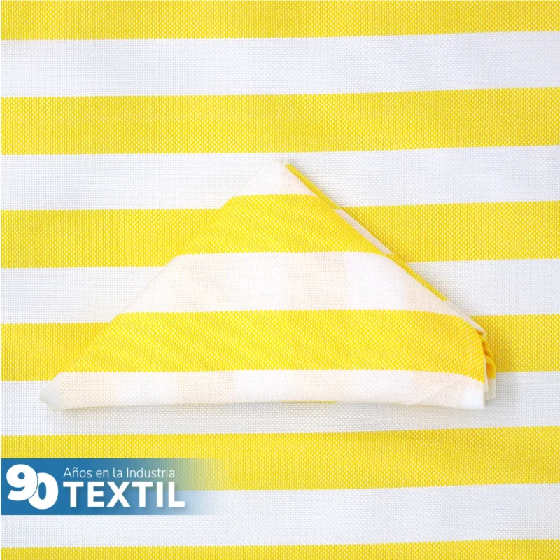 Servilleta Lino Ginebra 45x45 cm Rayas Amarilla