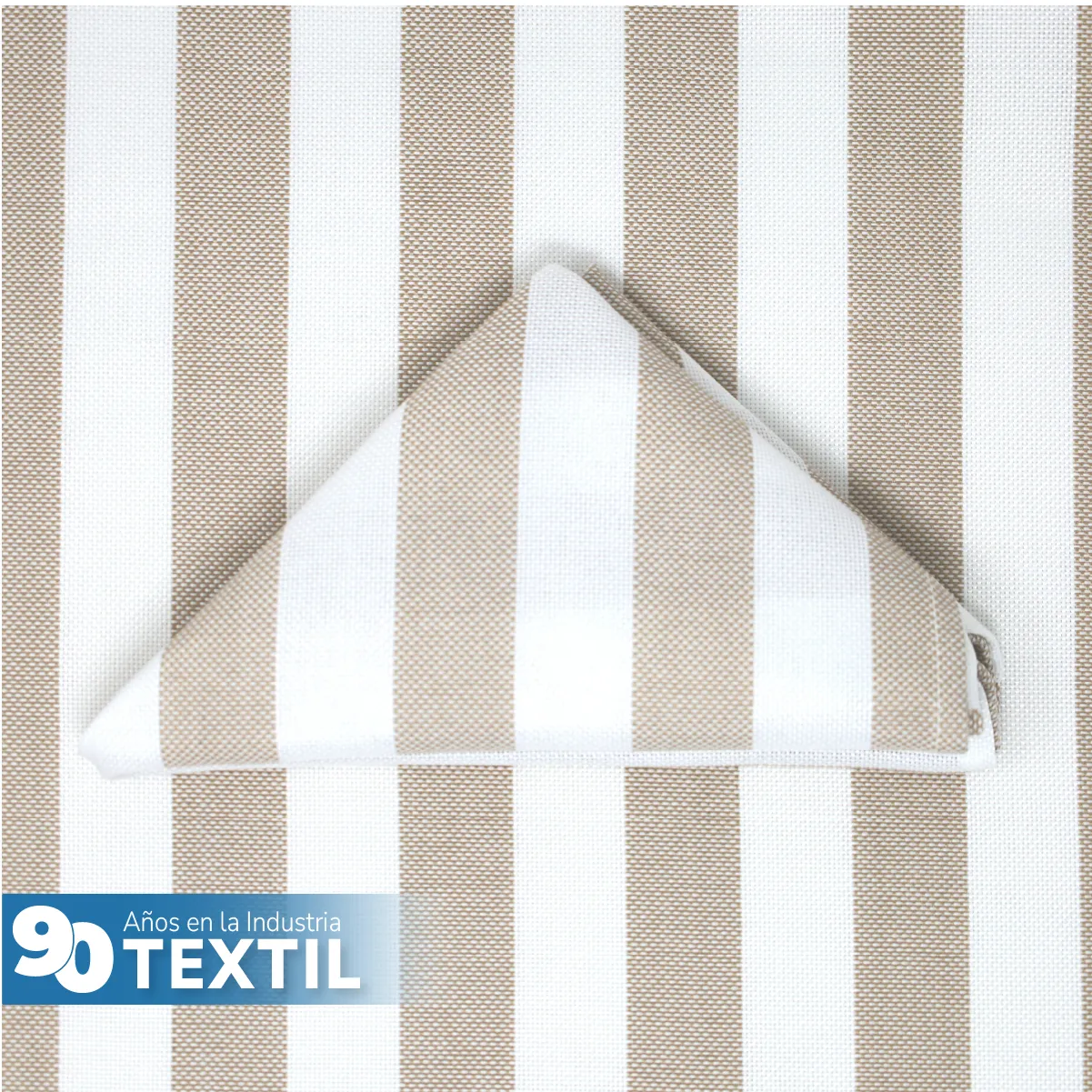 Servilleta Lino Ginebra 45x45 cm Rayas Kaky: imagen 5