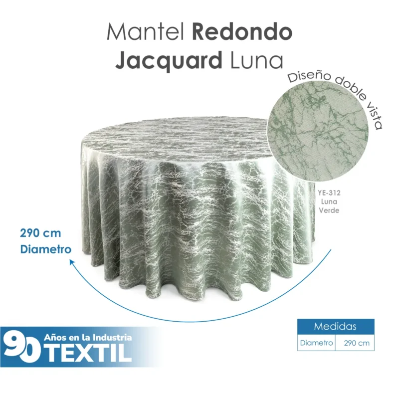 Mantel Yackard Luna Redondo YE-312 Verde