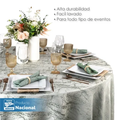 Mantel Yackard Luna Redondo YE-312 Verde: imagen 3