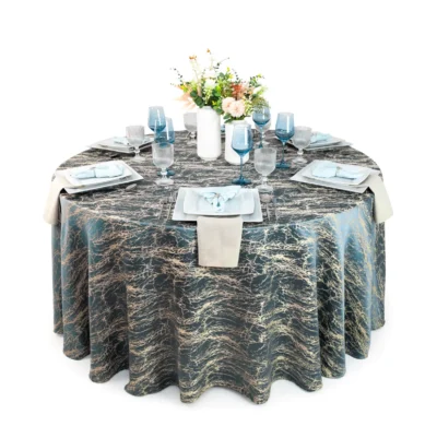 Mantel Yackard Luna Redondo YE-308 Azul: imagen 1